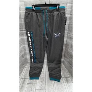 Charlotte Hornets UNK Jogger Sweatpants Men’s Large Gray Teal NBA New